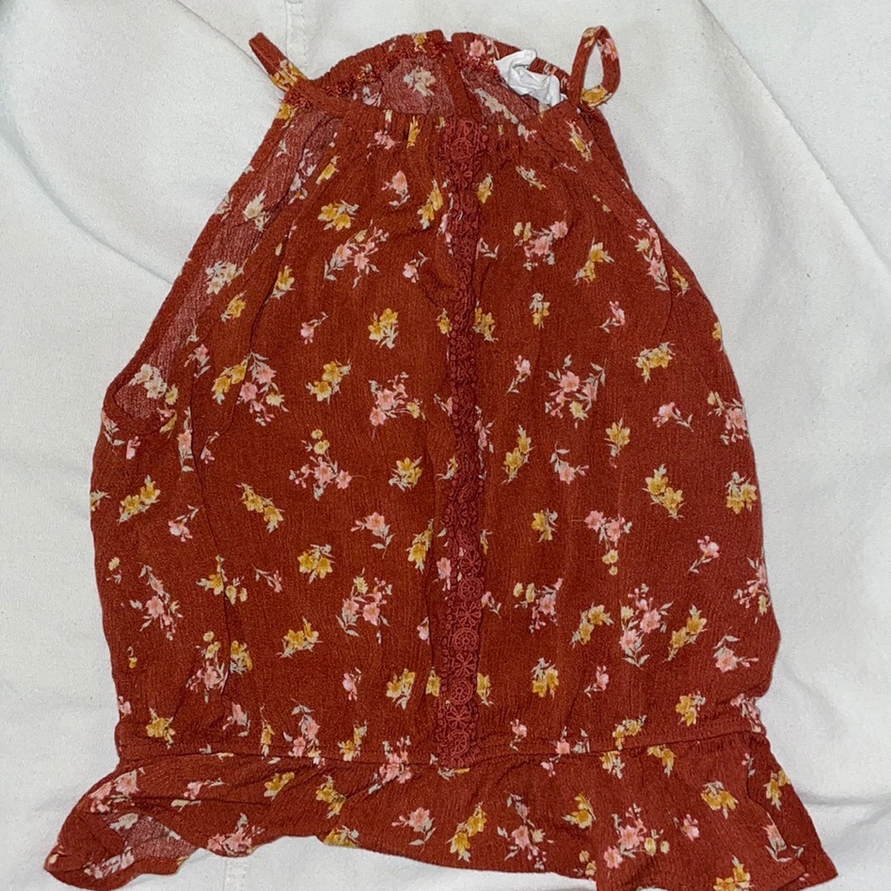 Hippie Rose Tank Top Halter Loose Fit